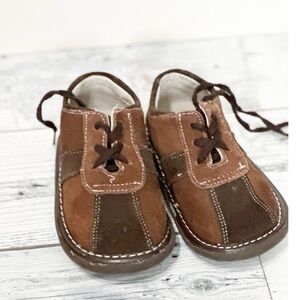 Wee Squeak Leather Boys Infant Shoes Sz 6